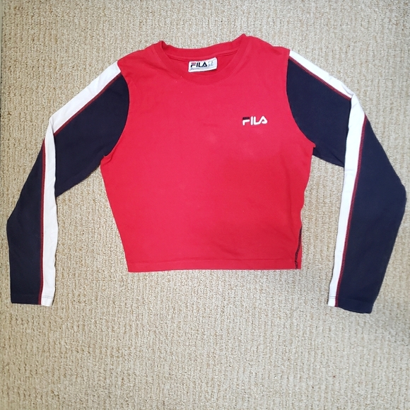 Fila Women's Amouk Long Sleeve Crop Top - Picture 2 of 6
